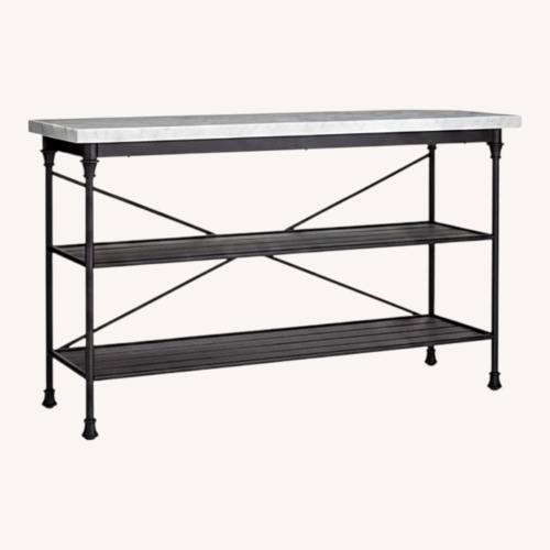 Used Crate & Barrel Marble French Bakers Rack  for sale on AptDeco