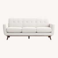 Mid-Century Beige Sofa
