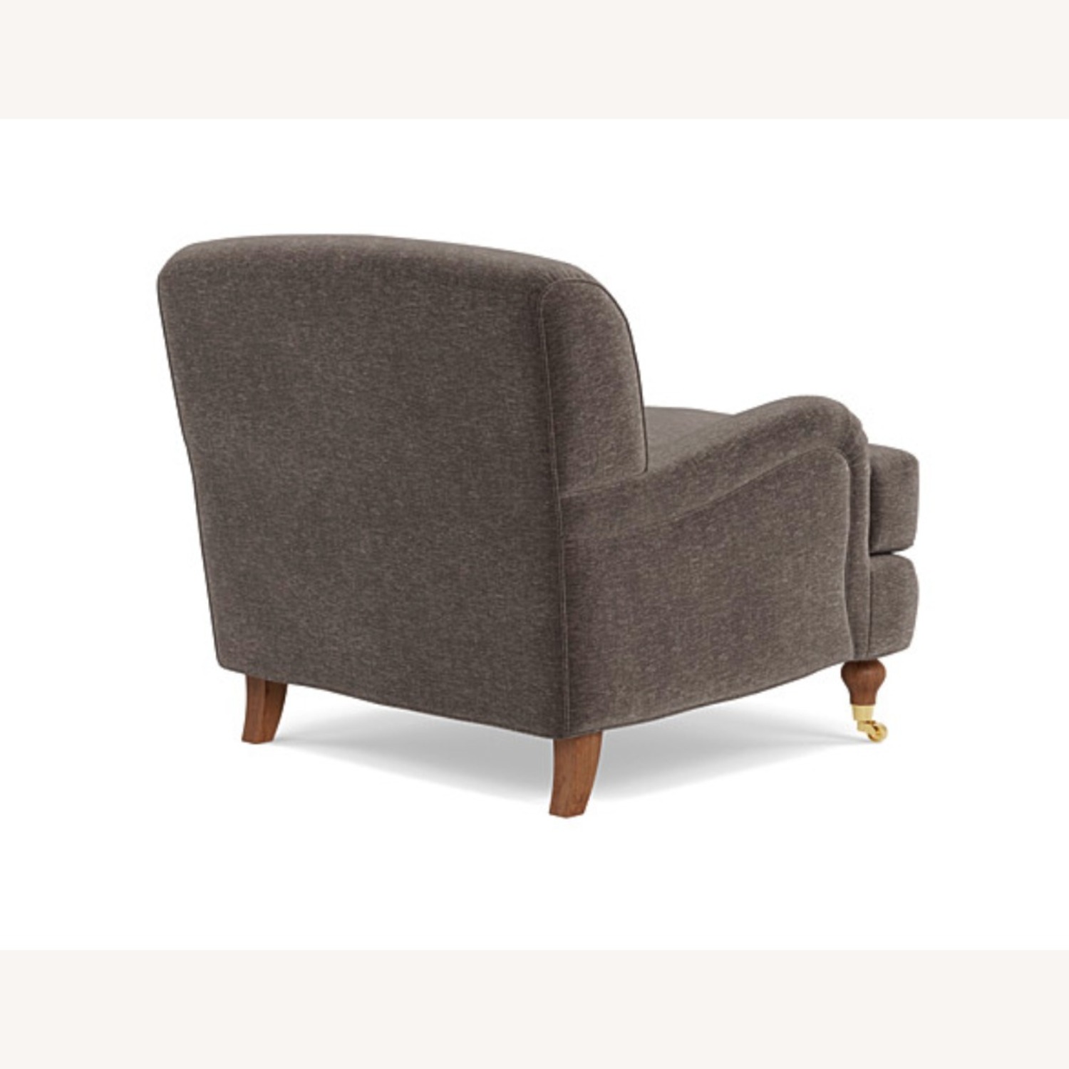 Interior Define Dark Brown Velvet Armchair - image-3