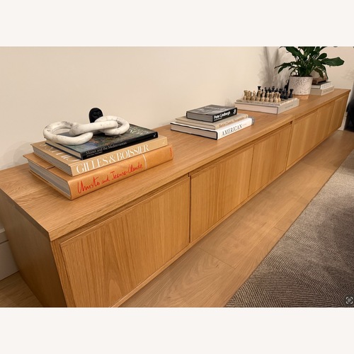 Used Room & Board Keaton Natural Wood Media Storage for sale on AptDeco