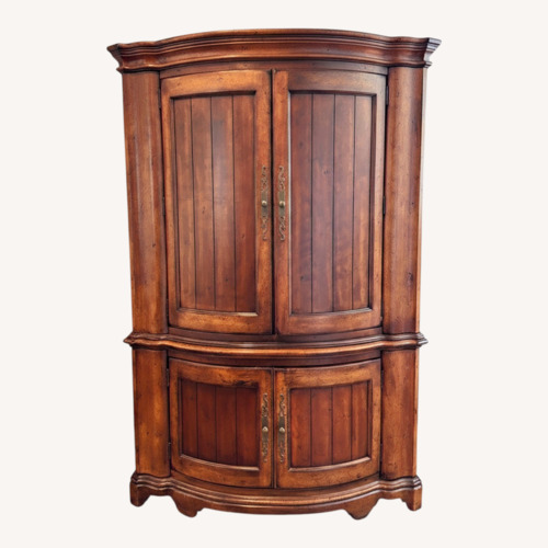 Used Vintage/Antique Dark Brown Wood Media Storage for sale on AptDeco
