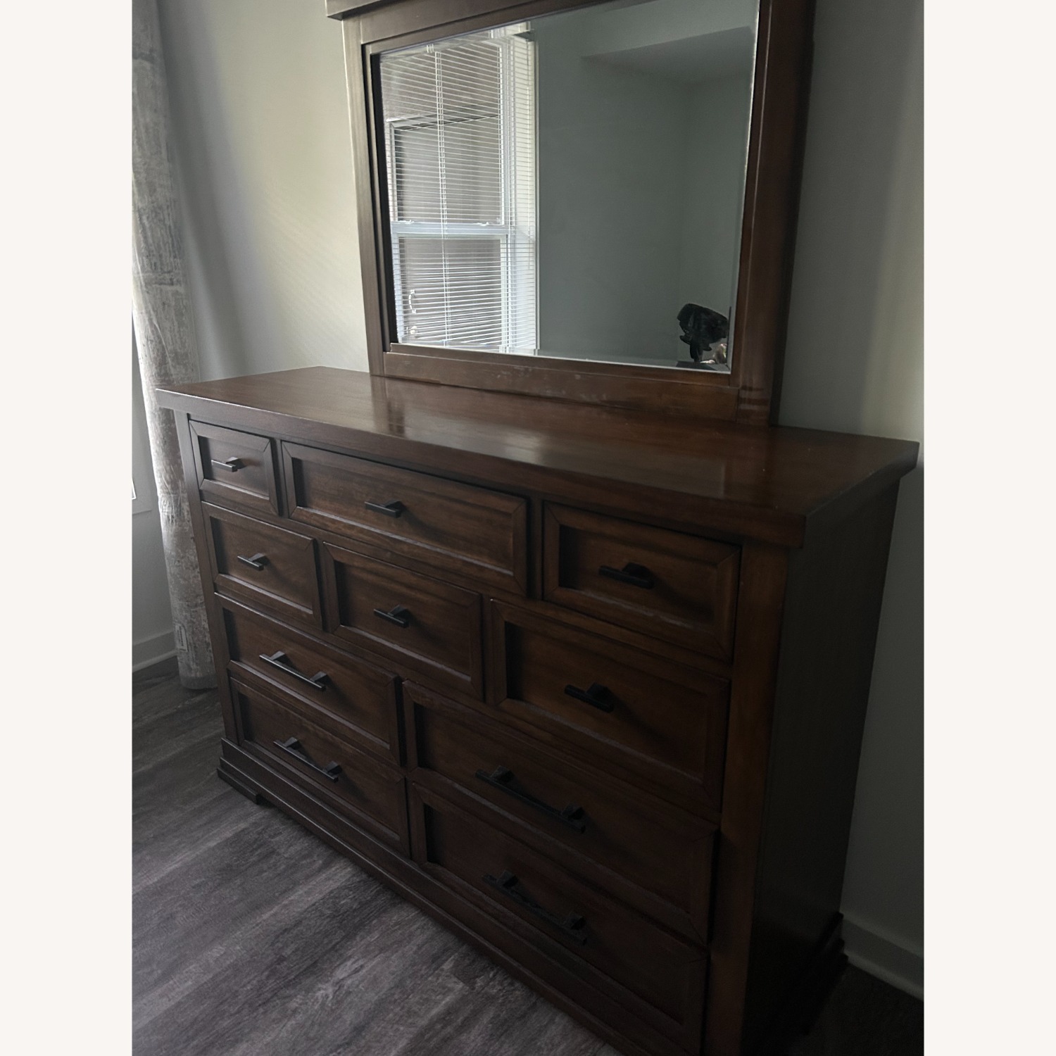 Ashley Furniture Taffenbrook Wood Dresser + Mirror - image-2
