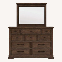 Ashley Furniture Taffenbrook Wood Dresser + Mirror