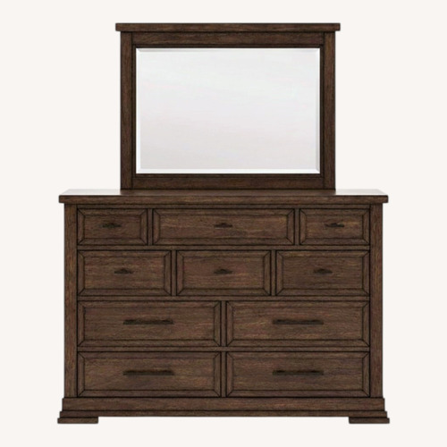 Used Ashley Furniture Taffenbrook Wood Dresser + Mirror for sale on AptDeco