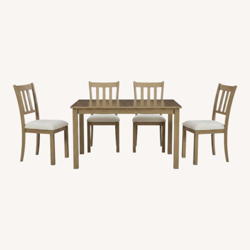 Used Ashley Furniture Taffenbrook Calmoro Dining Table + Chairs for sale on AptDeco