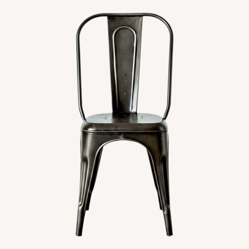 Used Set of 5 Tolix-Style Industrial Metal Chairs for sale on AptDeco