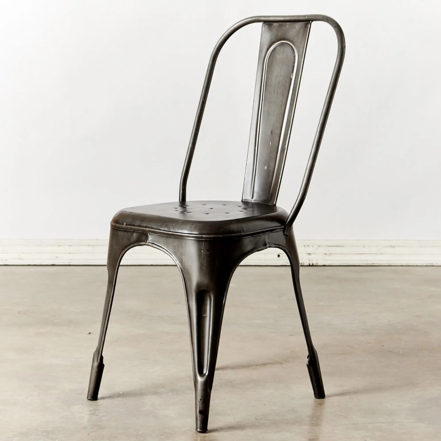 Set of 5 Tolix-Style Industrial Metal Chairs - image-4