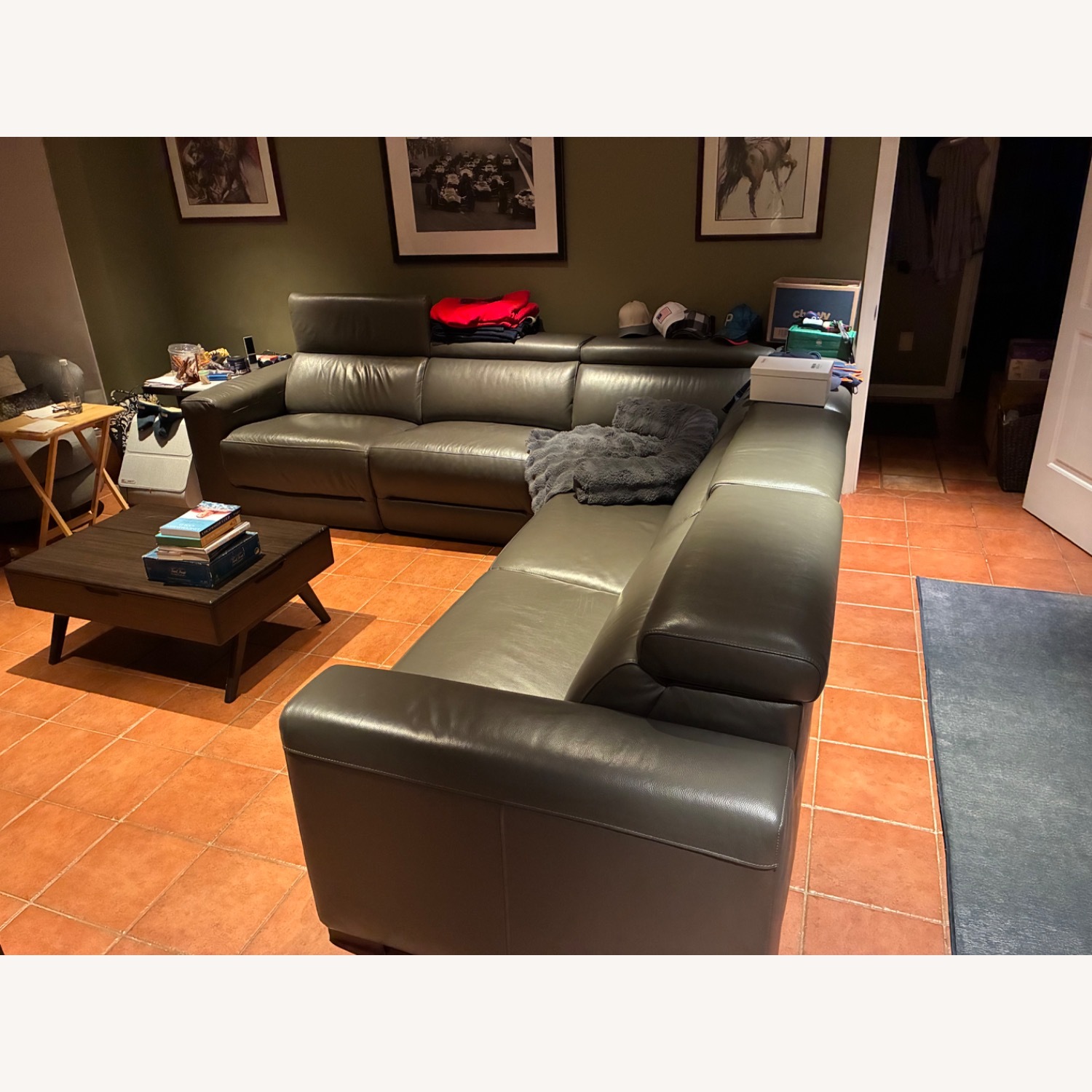 Recliner Sectional Couch - image-1