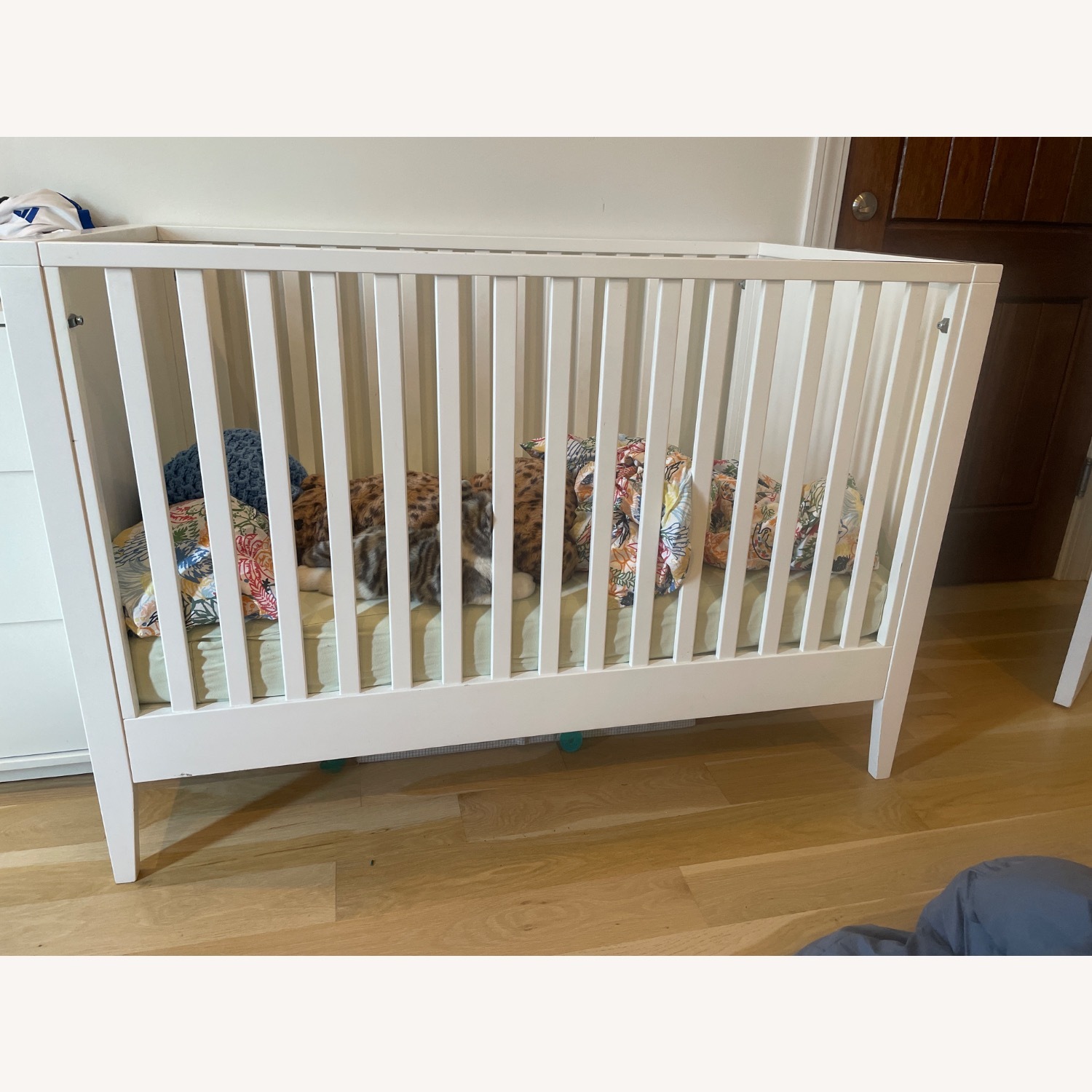 Crate & Barrel Ever Simple White Wood Convertible Crib - image-2