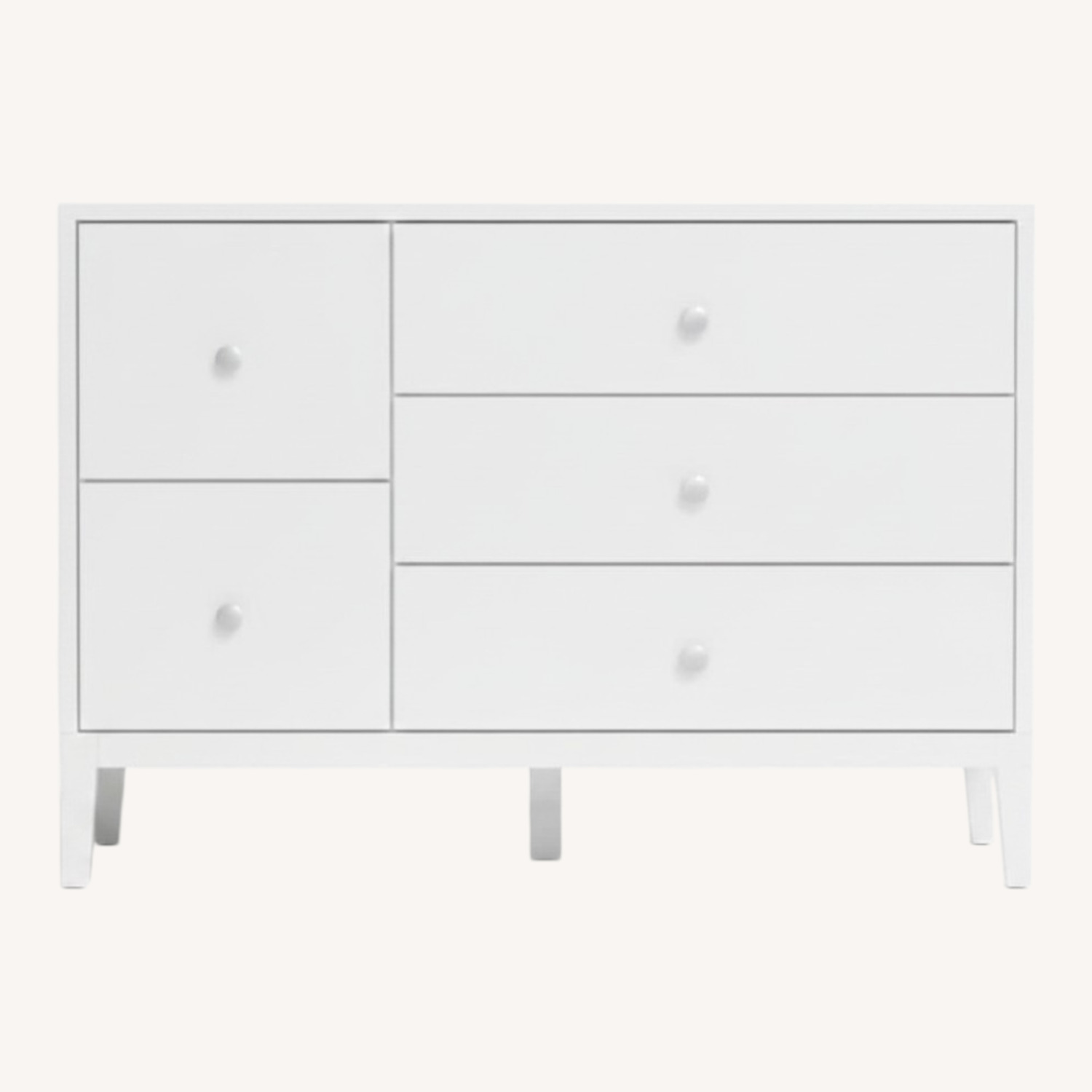 Crate & Barrel White Wood Dresser - image-0