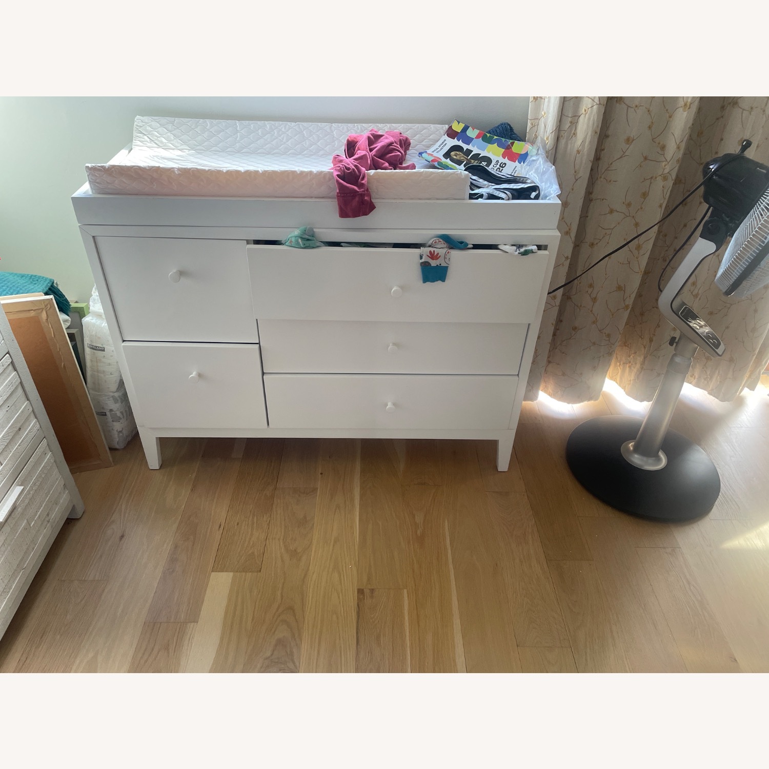 Crate & Barrel White Wood Dresser - image-2