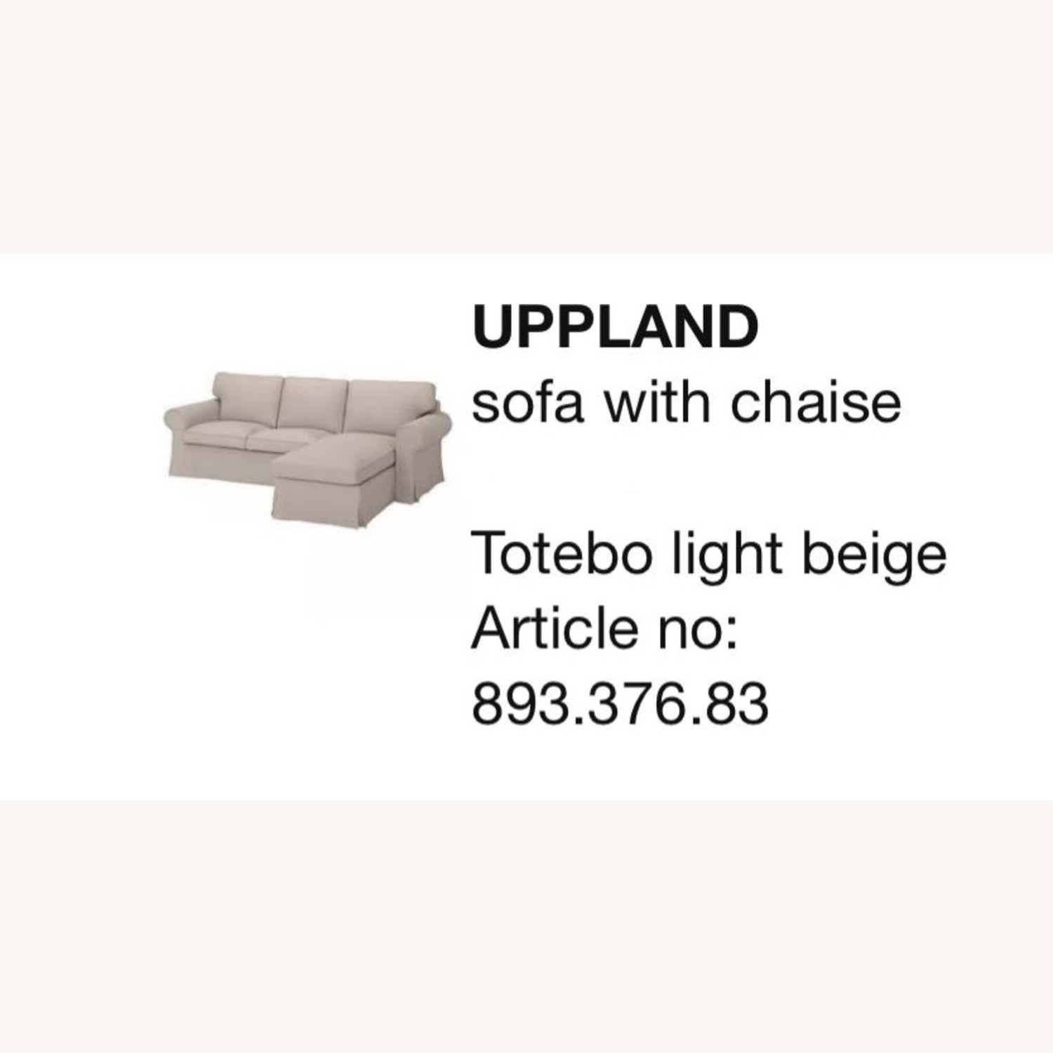 IKEA Uppland with Chaise Sofa  - image-1