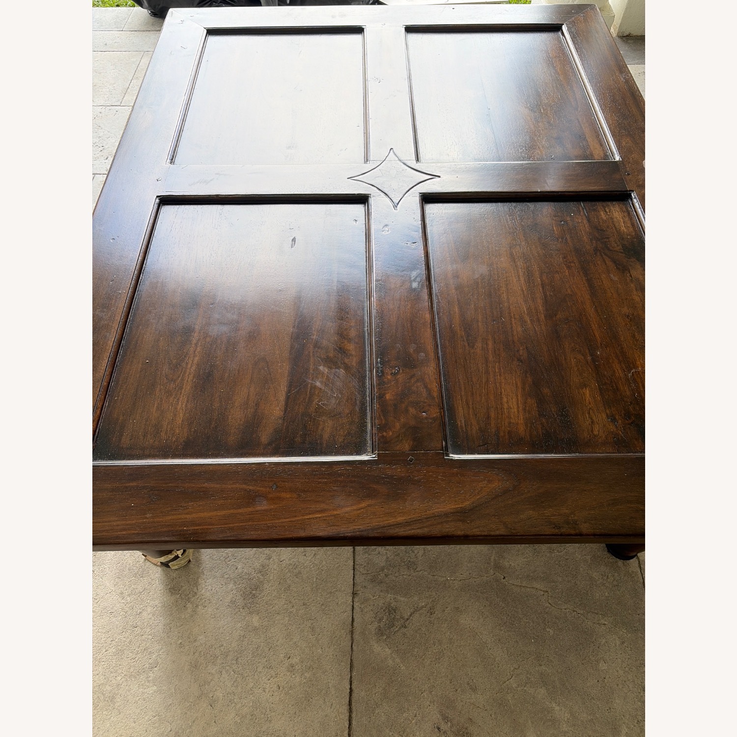 Dark Brown Coffee Table - image-1