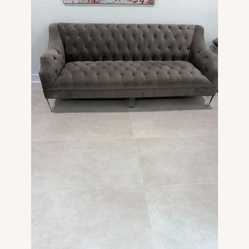Used Z Gallerie Simone Light Gray Fabric Sofa for sale on AptDeco