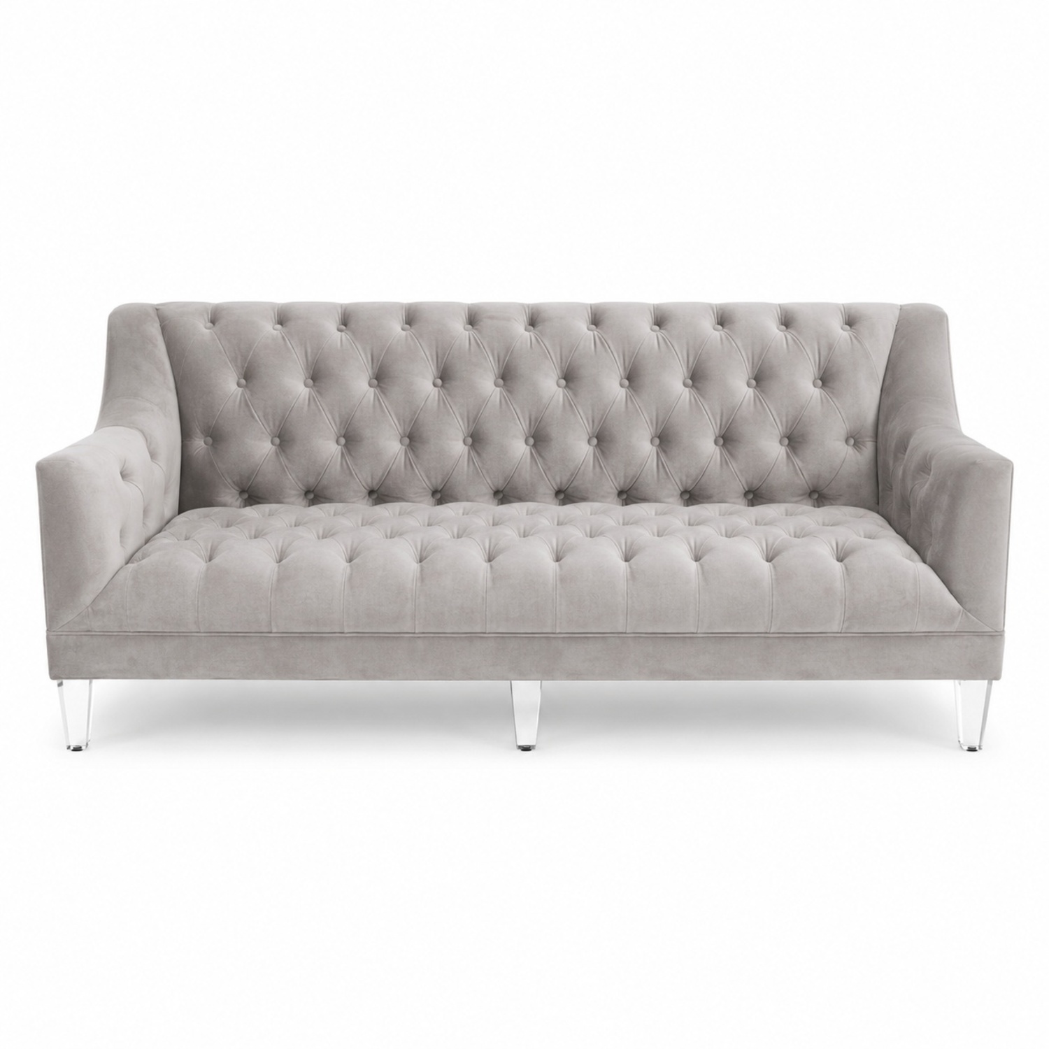 Z Gallerie Simone Light Gray Fabric Sofa - image-5