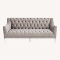 Z Gallerie Simone Light Gray Fabric Sofa
