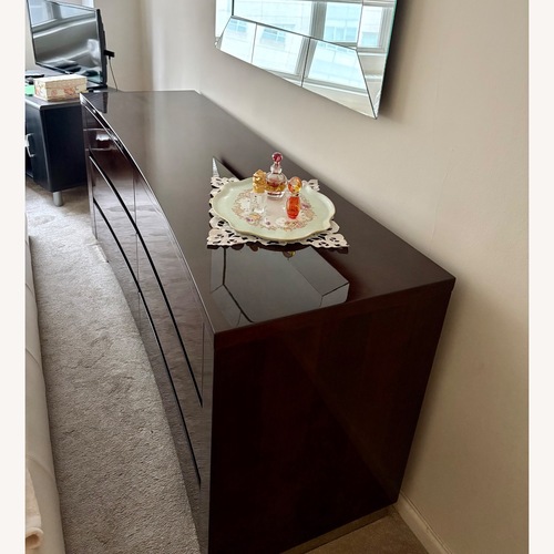 Used Dark Brown High Gloss Dresser for sale on AptDeco