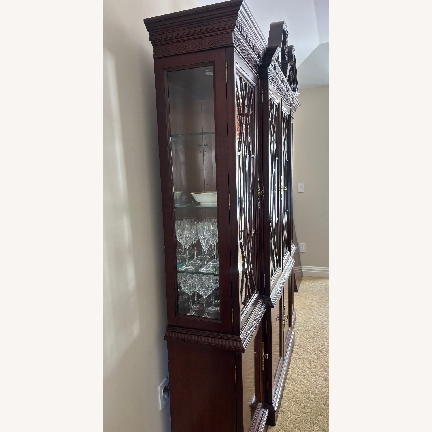 Bernhardt Furniture Dark Brown Wood Sideboard - image-4