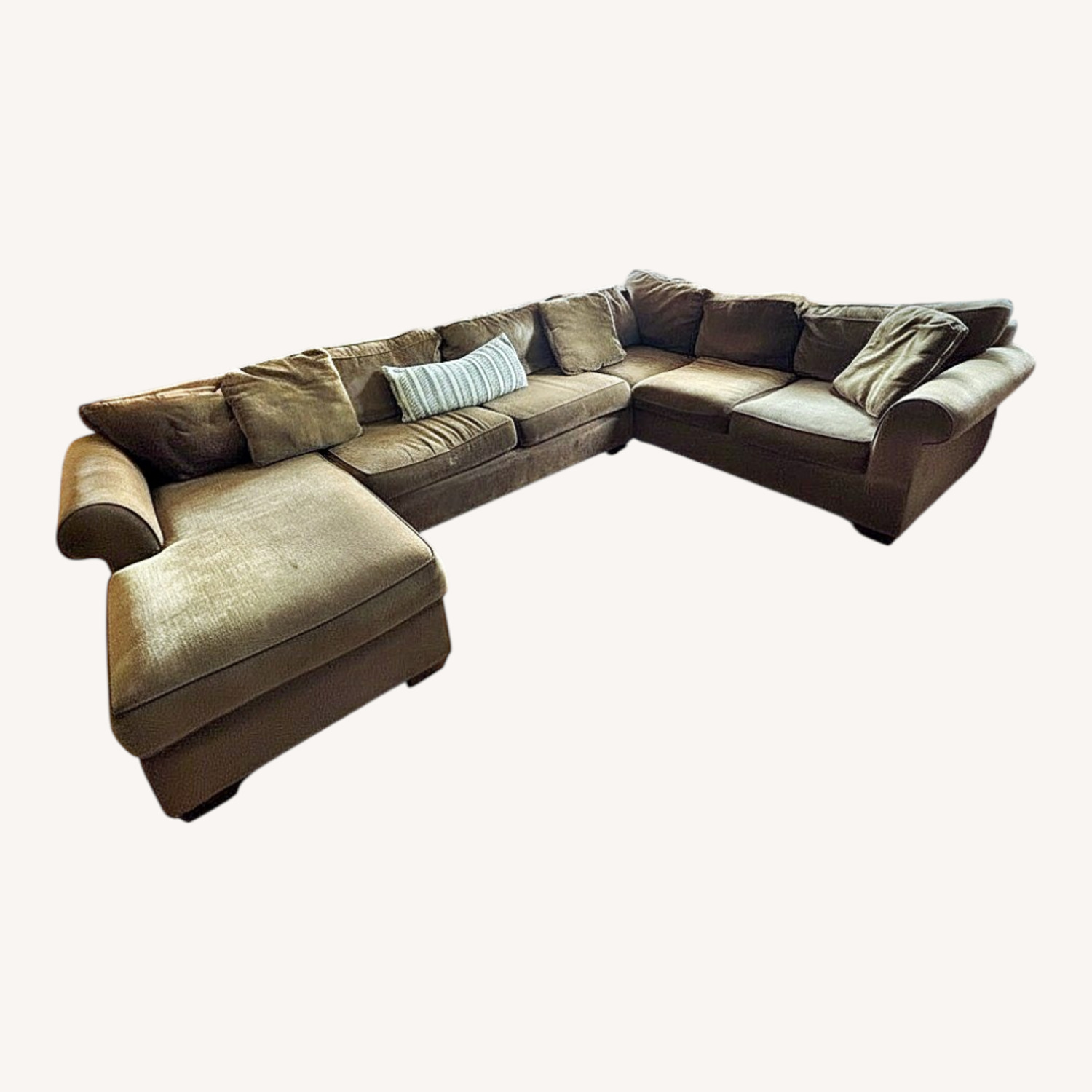 Bauhaus Natural Fabric 3+ Piece Sectional - image-0