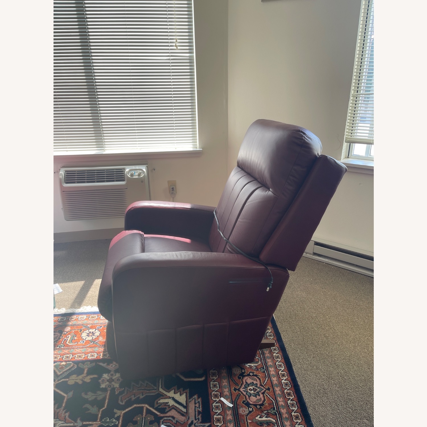 La-Z-Boy Red Leather Recliner - image-3