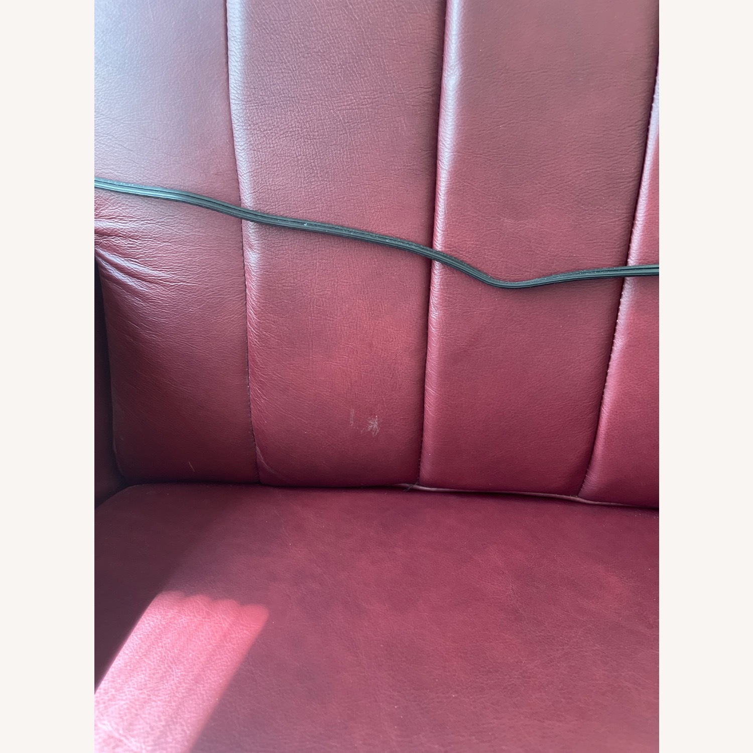 La-Z-Boy Red Leather Recliner - image-4