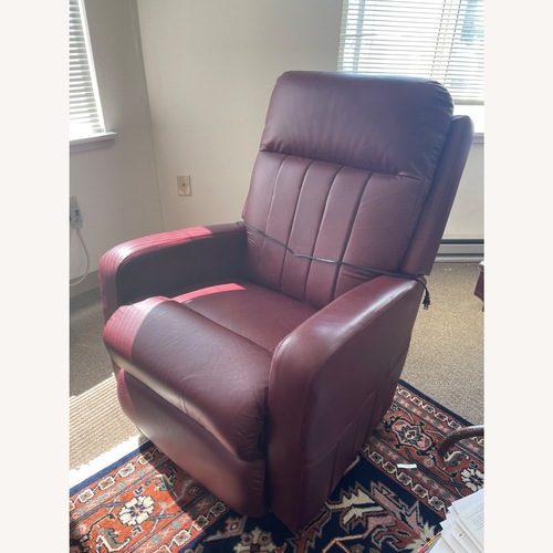 Used La-Z-Boy Red Leather Recliner for sale on AptDeco