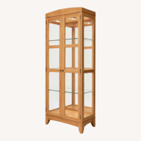  Ethan Allen Radius Glass Display / Curio Cabinet