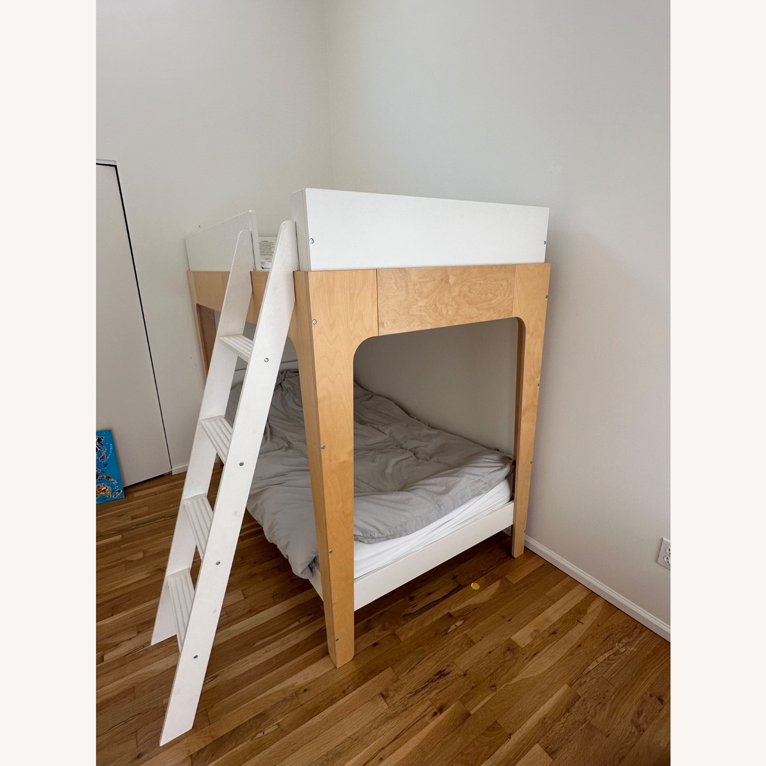 Oeuf Perch Bunk Bed White Wood Bunk Bed - image-4