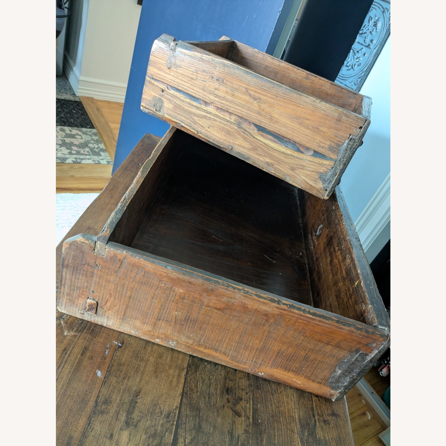 Antique 1900s Chinese 4-Drawer Kitchen Chest - image-2