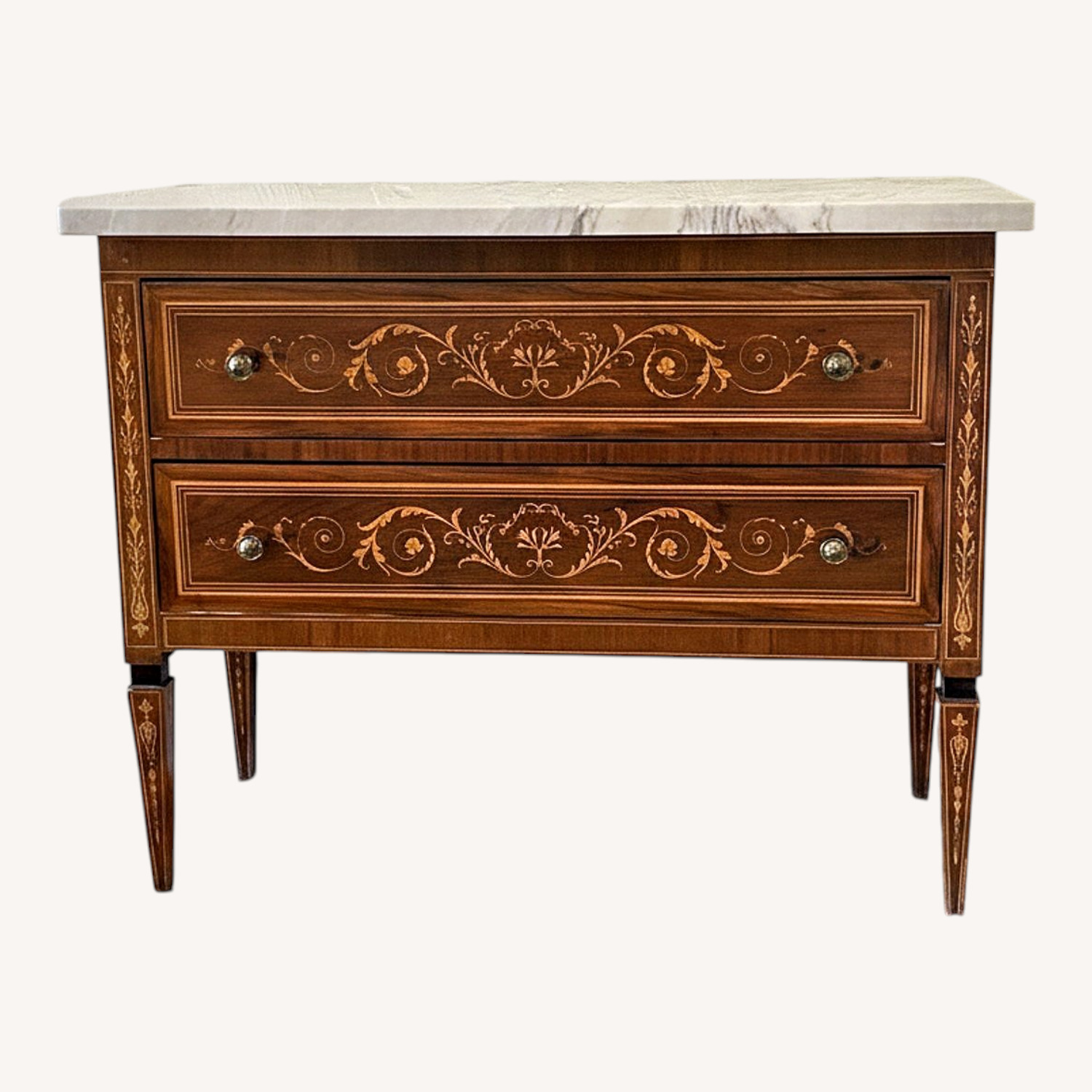 Vintage Marble Top Chest - image-0