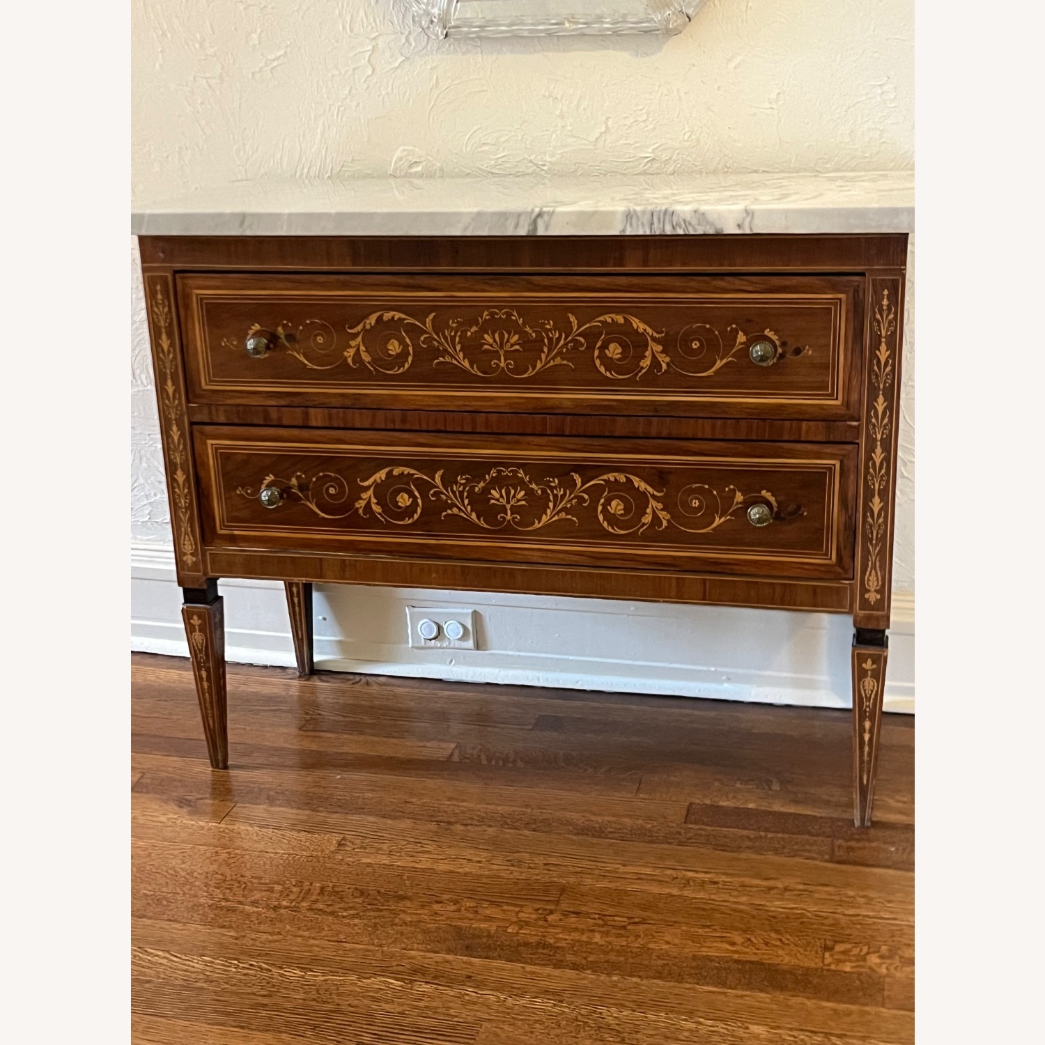 Vintage Marble Top Chest - image-1