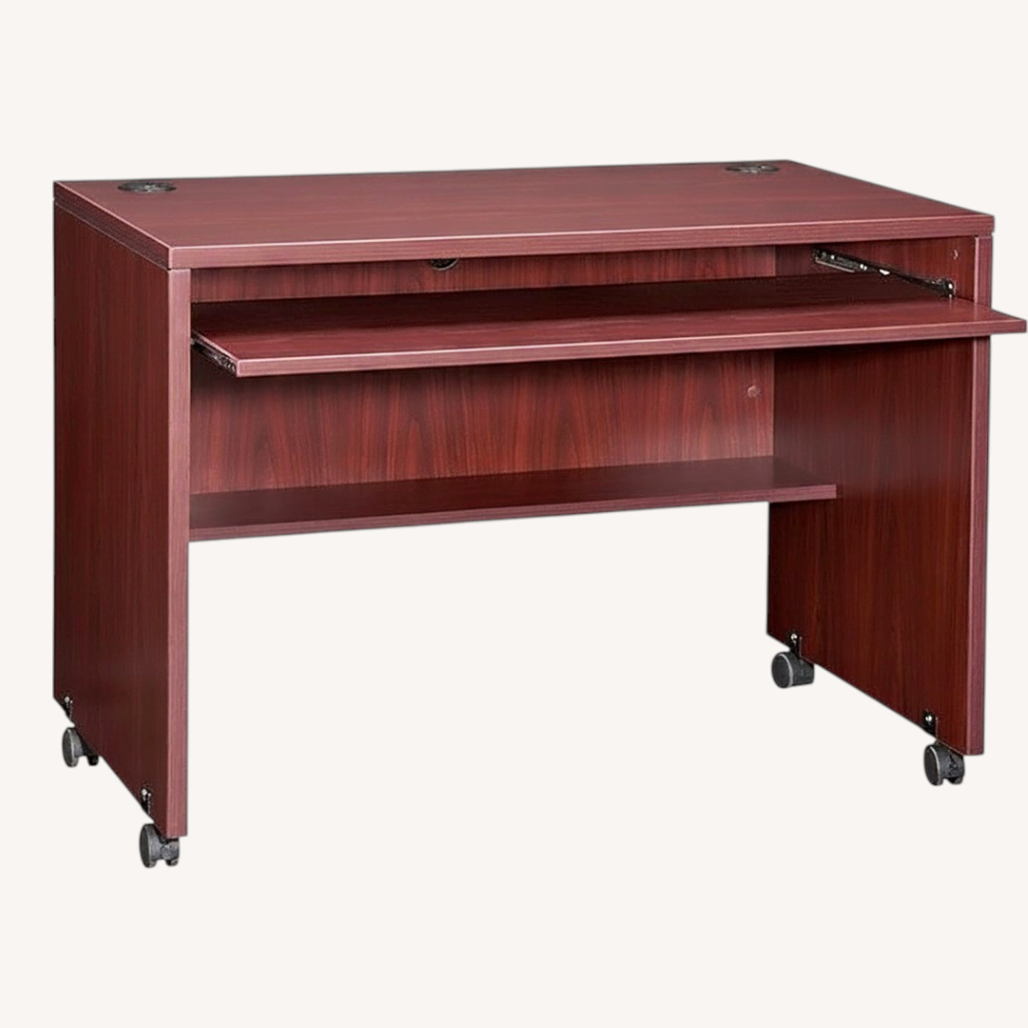 Lorell Essentials Computer Desk With Wheels - image-0