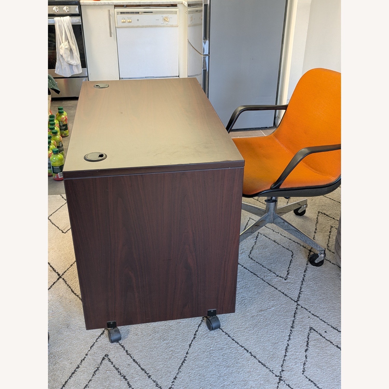 Lorell Essentials Computer Desk With Wheels - image-9