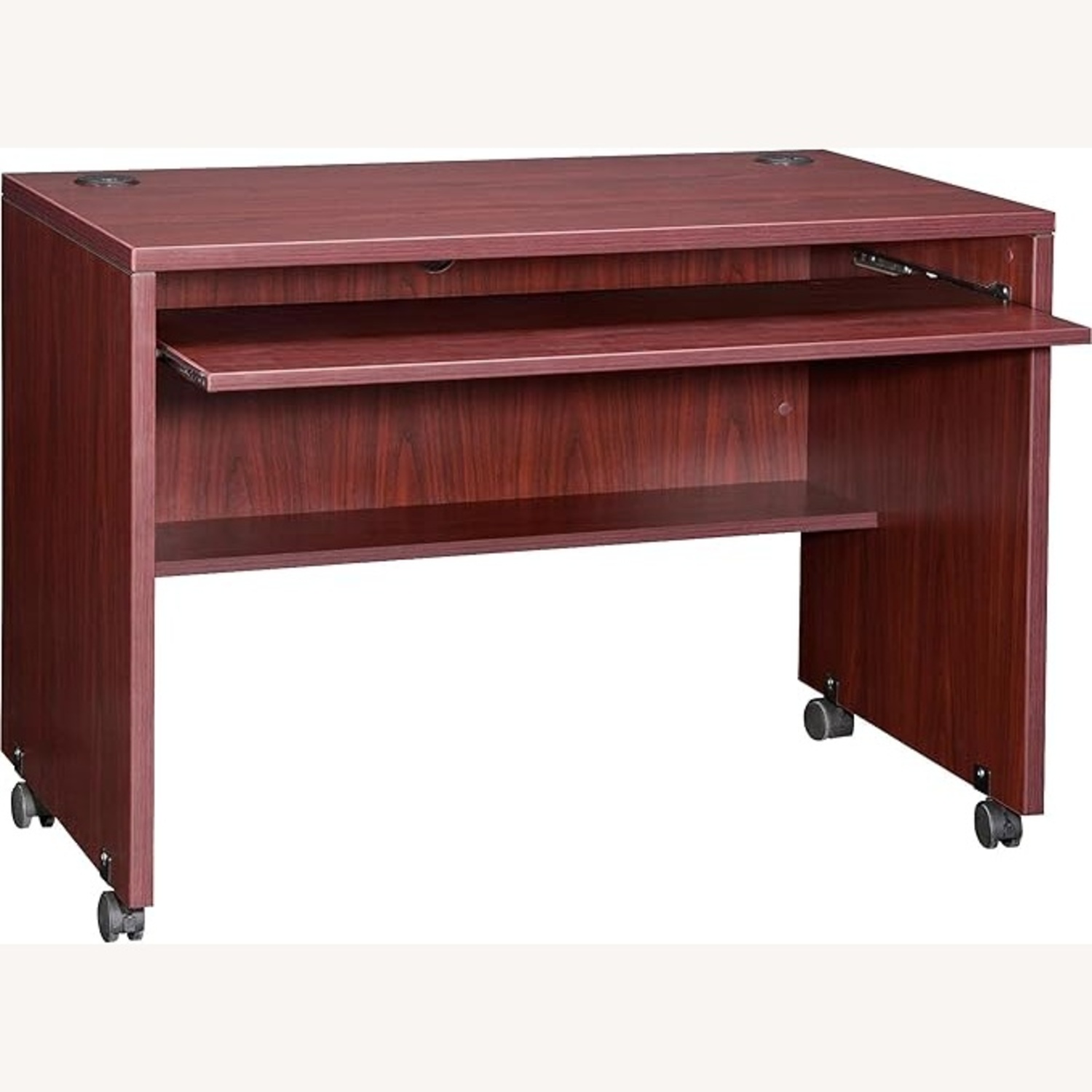 Lorell Essentials Computer Desk With Wheels - image-4