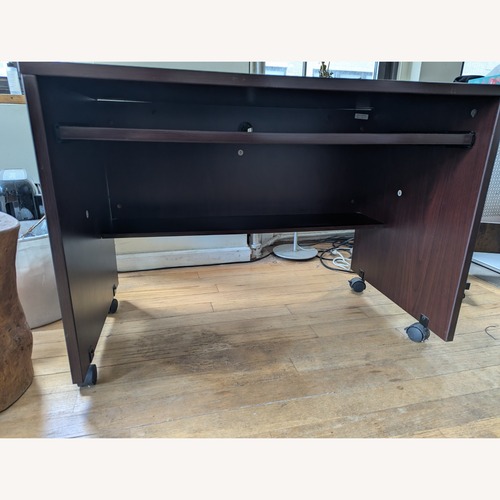 Used Lorell Essentials Computer Desk With Wheels for sale on AptDeco