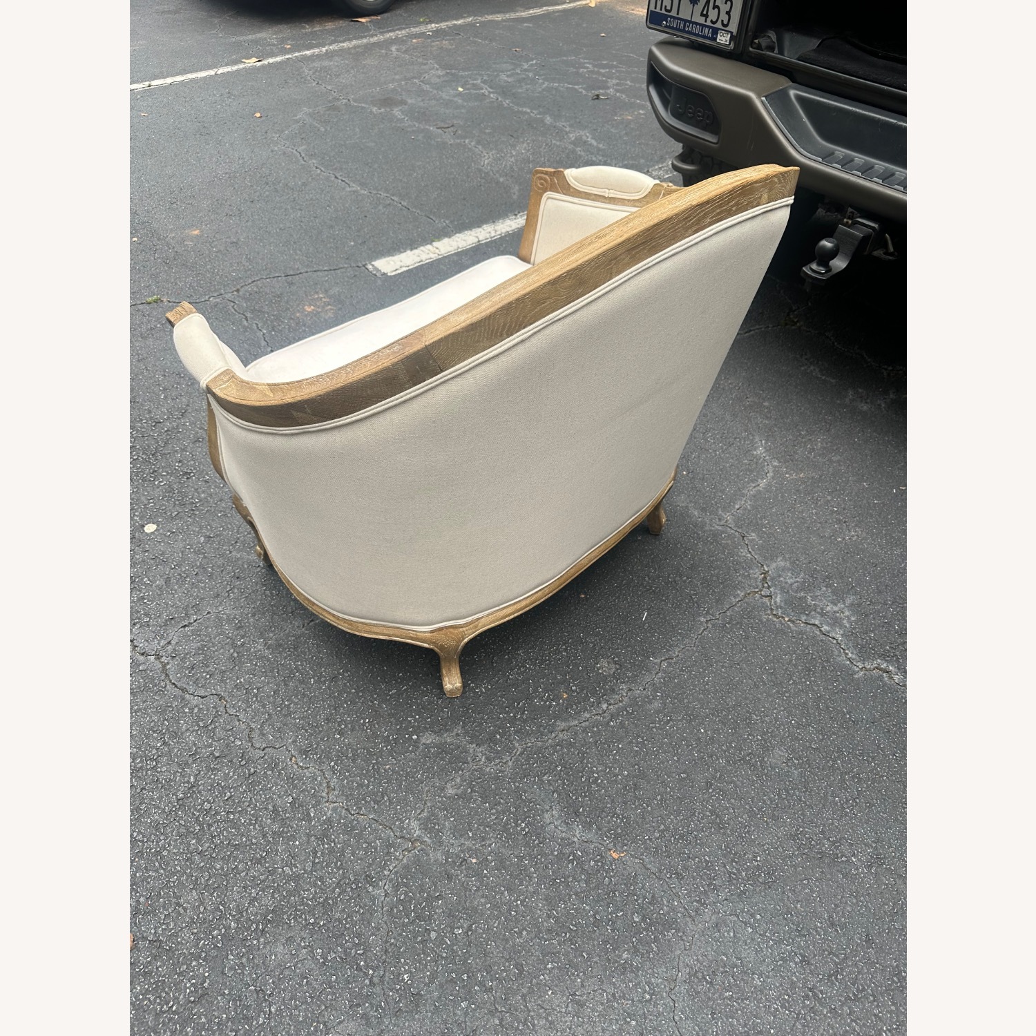 Ballard Designs Natural Chair and a Half - image-4