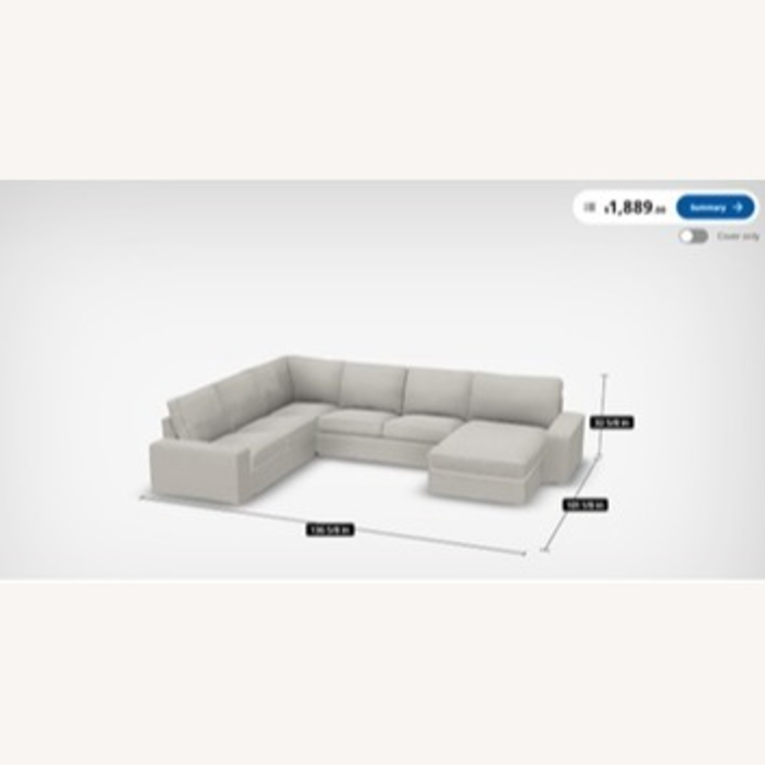 IKEA KIKIV Modern Sectional Sofa - image-2