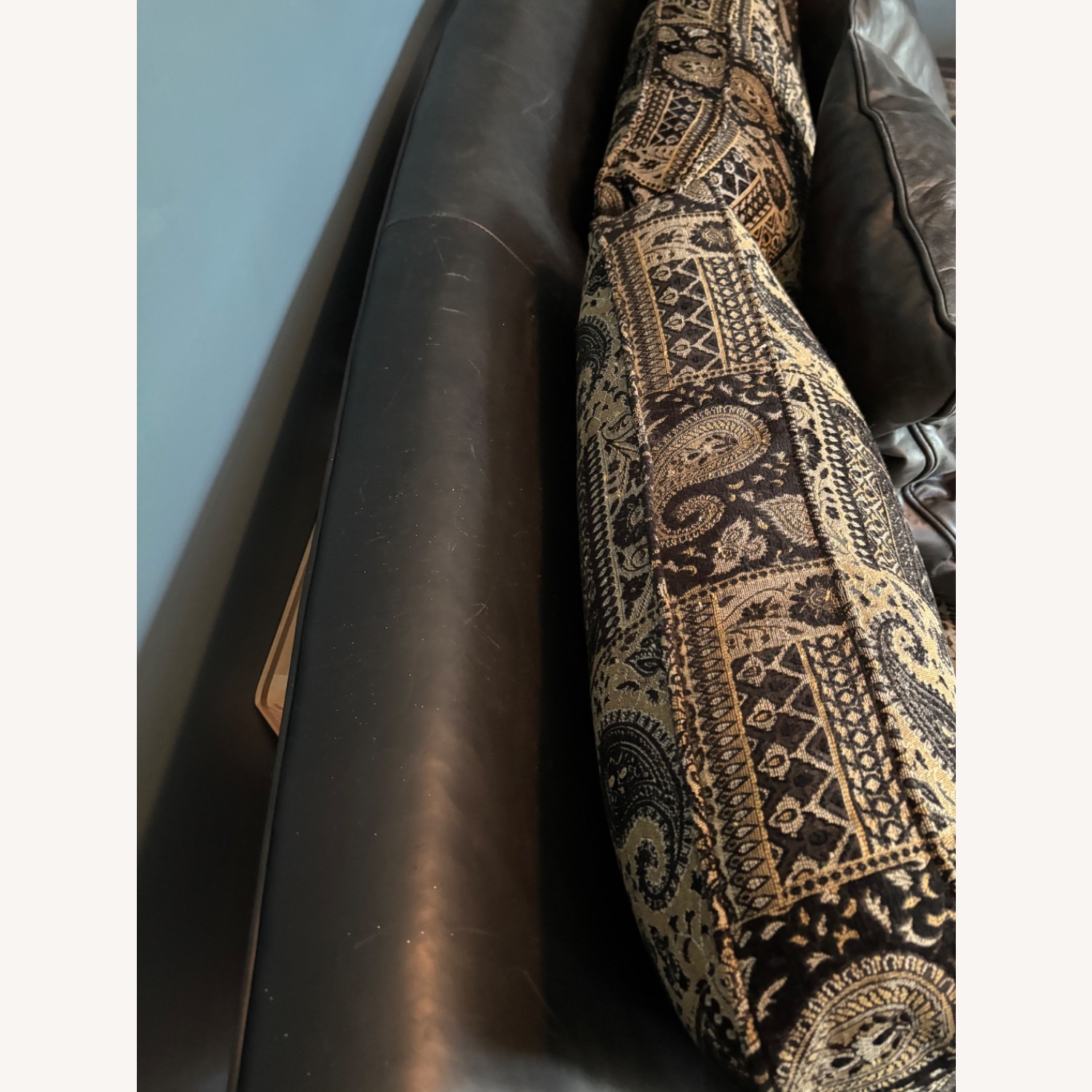 Leathercraft Leather/Fabric Sofa - image-4