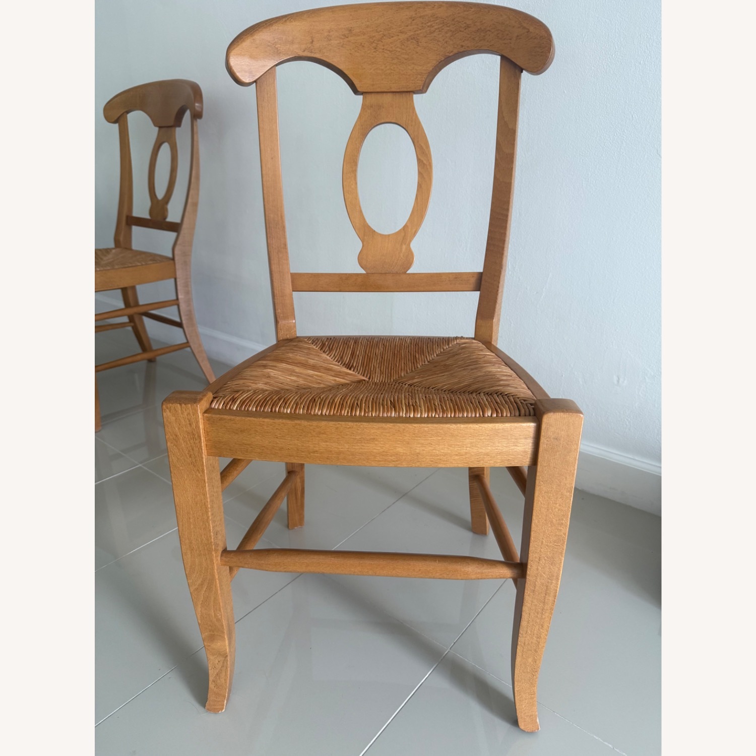 Pottery Barn Napoleon Natural Wood Dining Chair - image-3