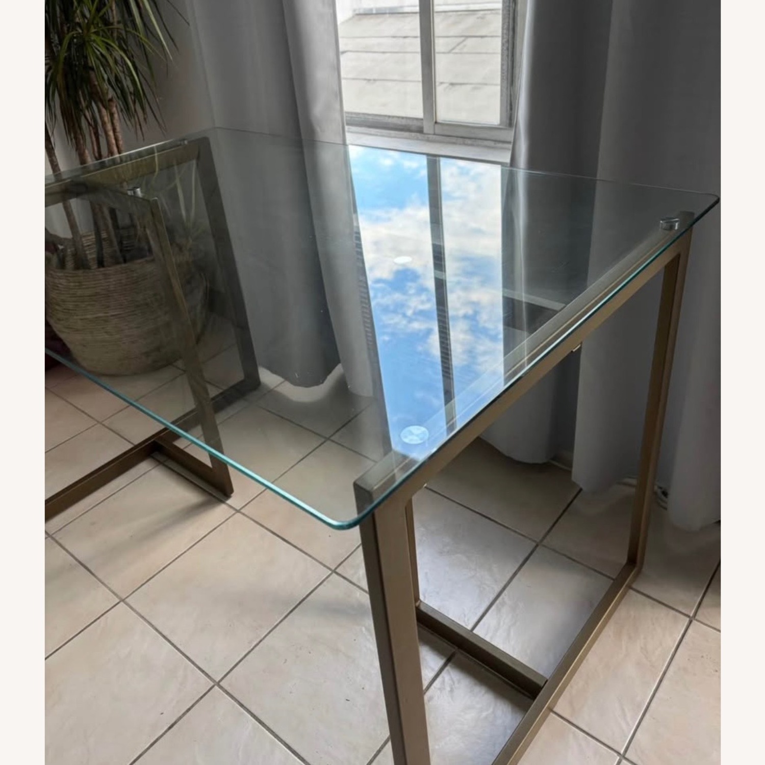 Wayfair Transparent Glass Dining Table - image-2
