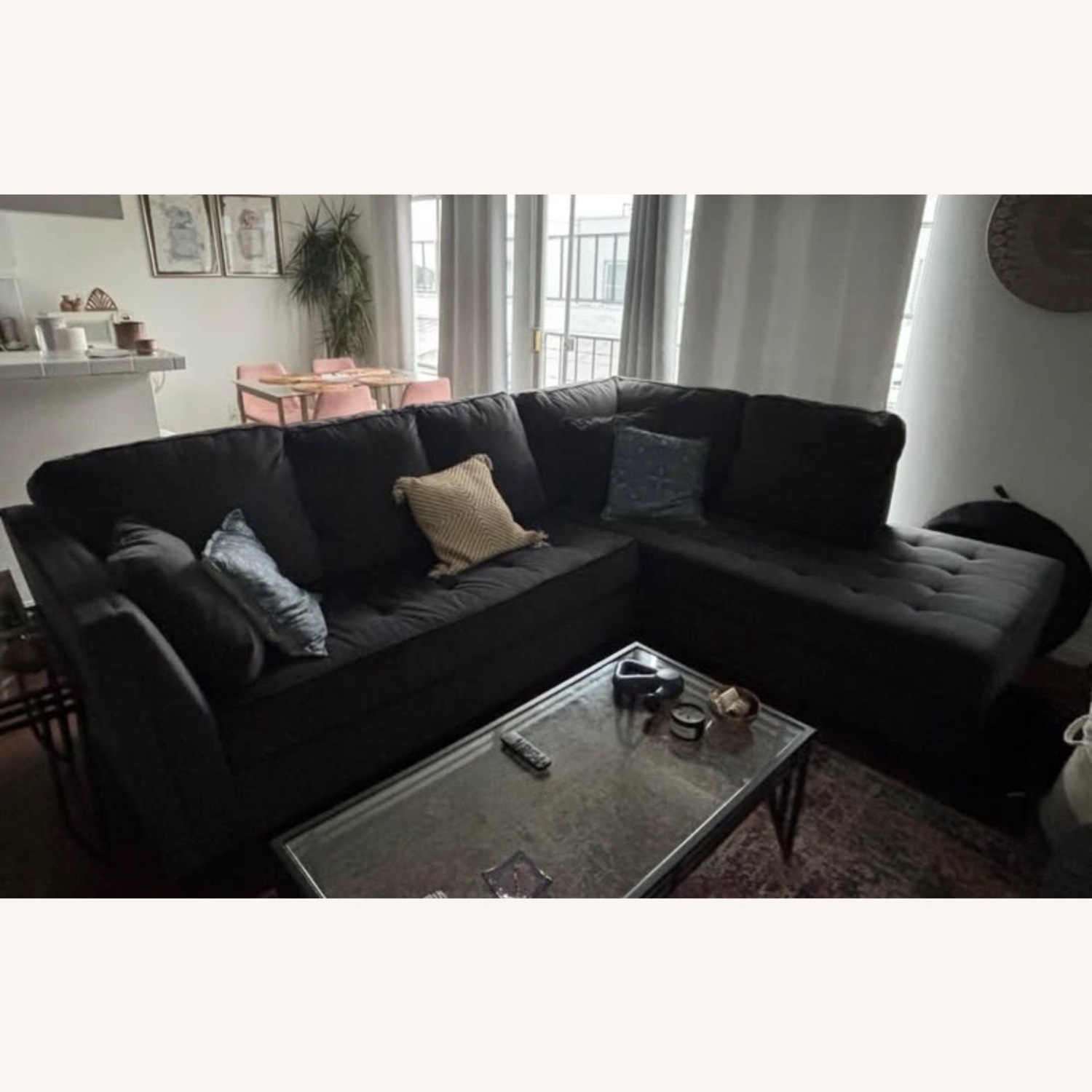 Living Spaces Couch with Chase Lounge - image-2