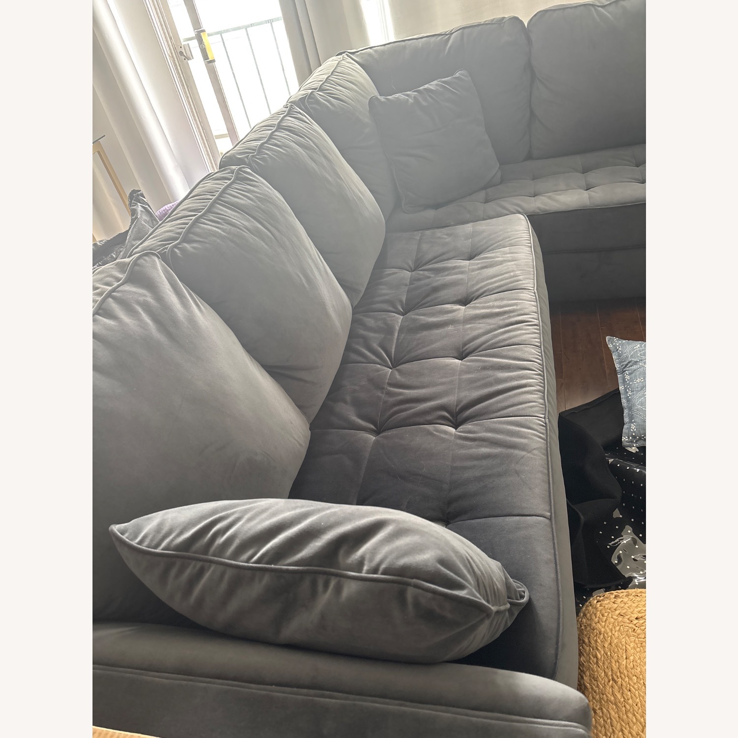 Living Spaces Couch with Chase Lounge - image-3