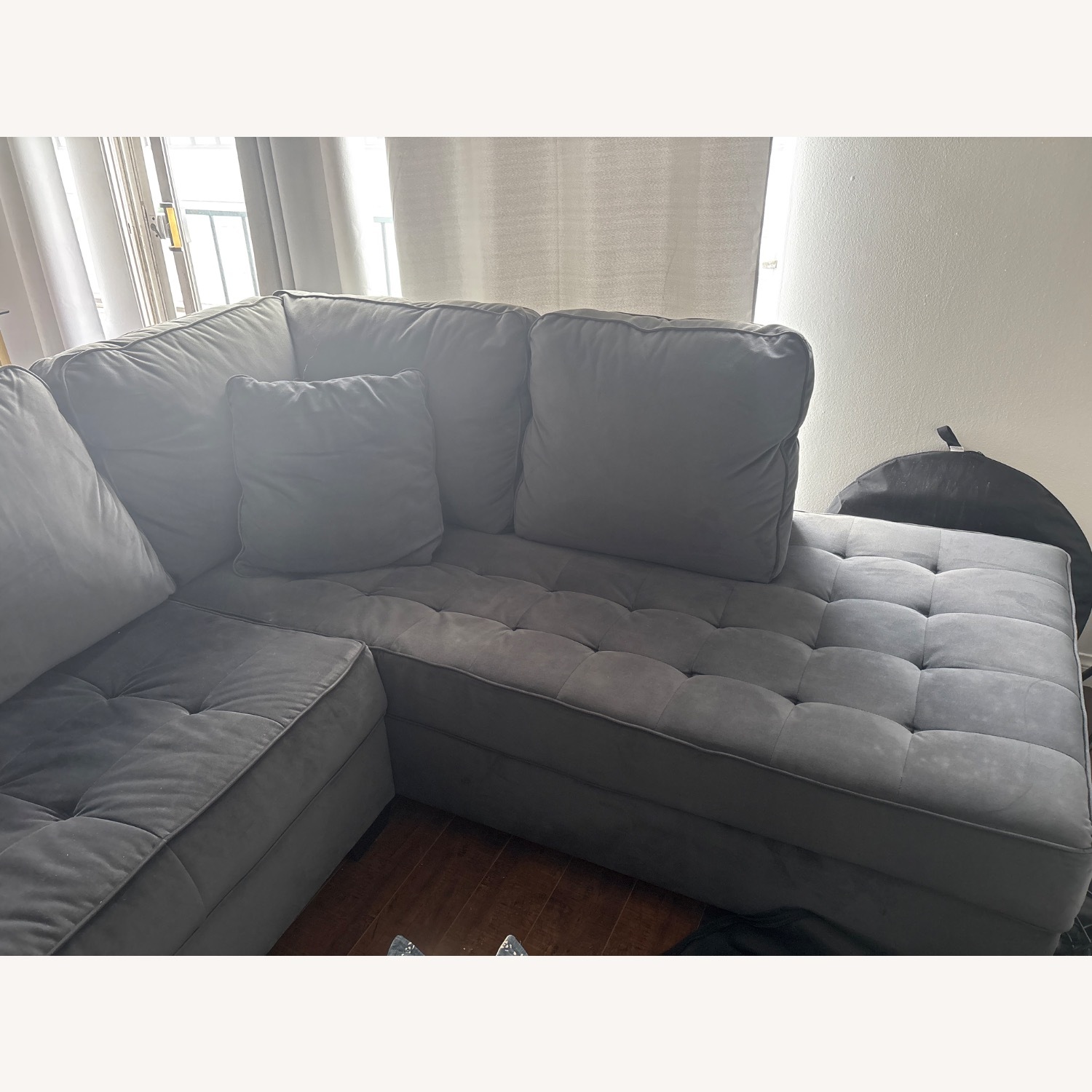 Living Spaces Couch with Chase Lounge - image-4