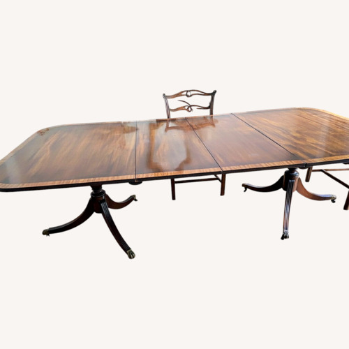 Used Vintage/Antique Finds Dark Brown Dining Table for sale on AptDeco