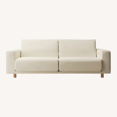 Used Muji Natural Fabric 3+ Seater Sofa for sale on AptDeco