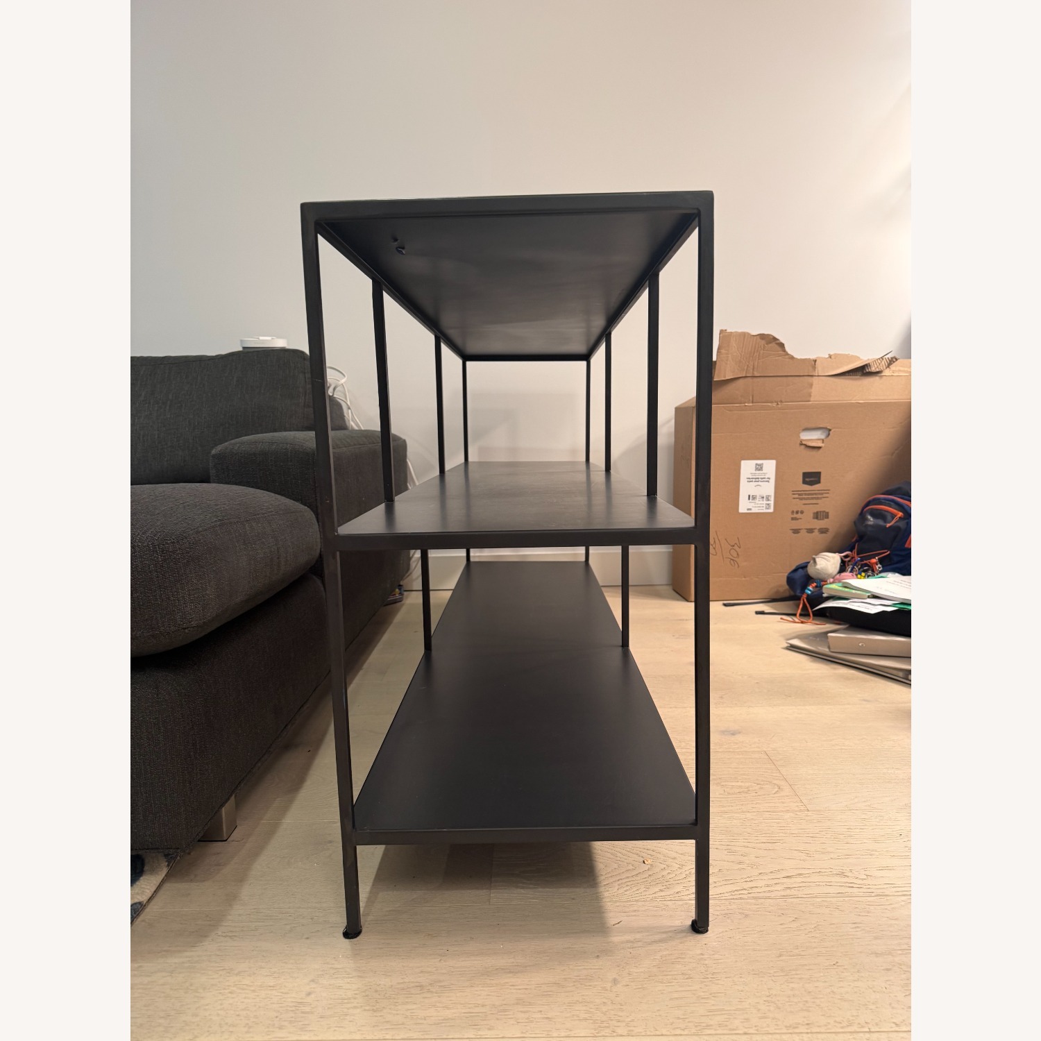 Room & Board Foshay Dark Gray Metal Bookcase - image-3