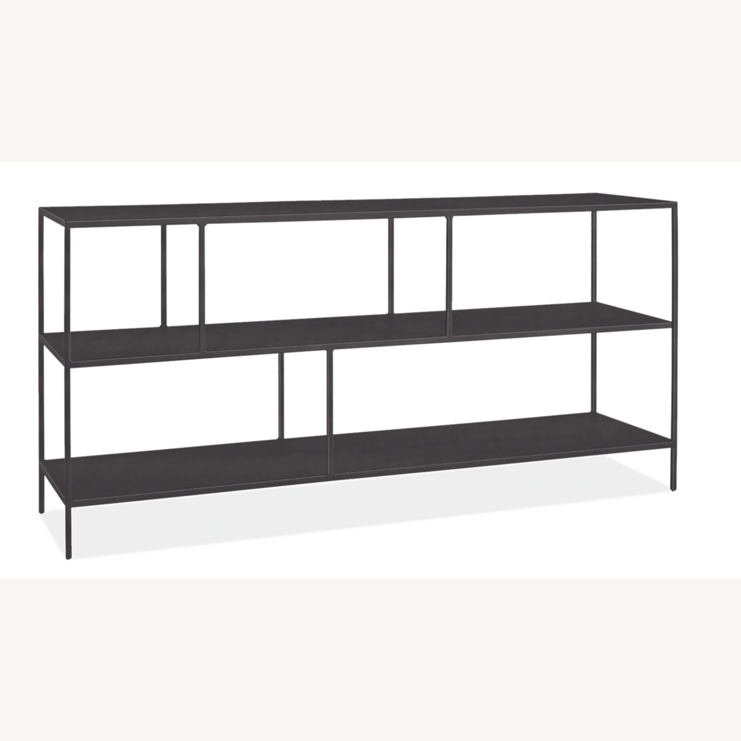 Room & Board Foshay Dark Gray Metal Bookcase - image-1