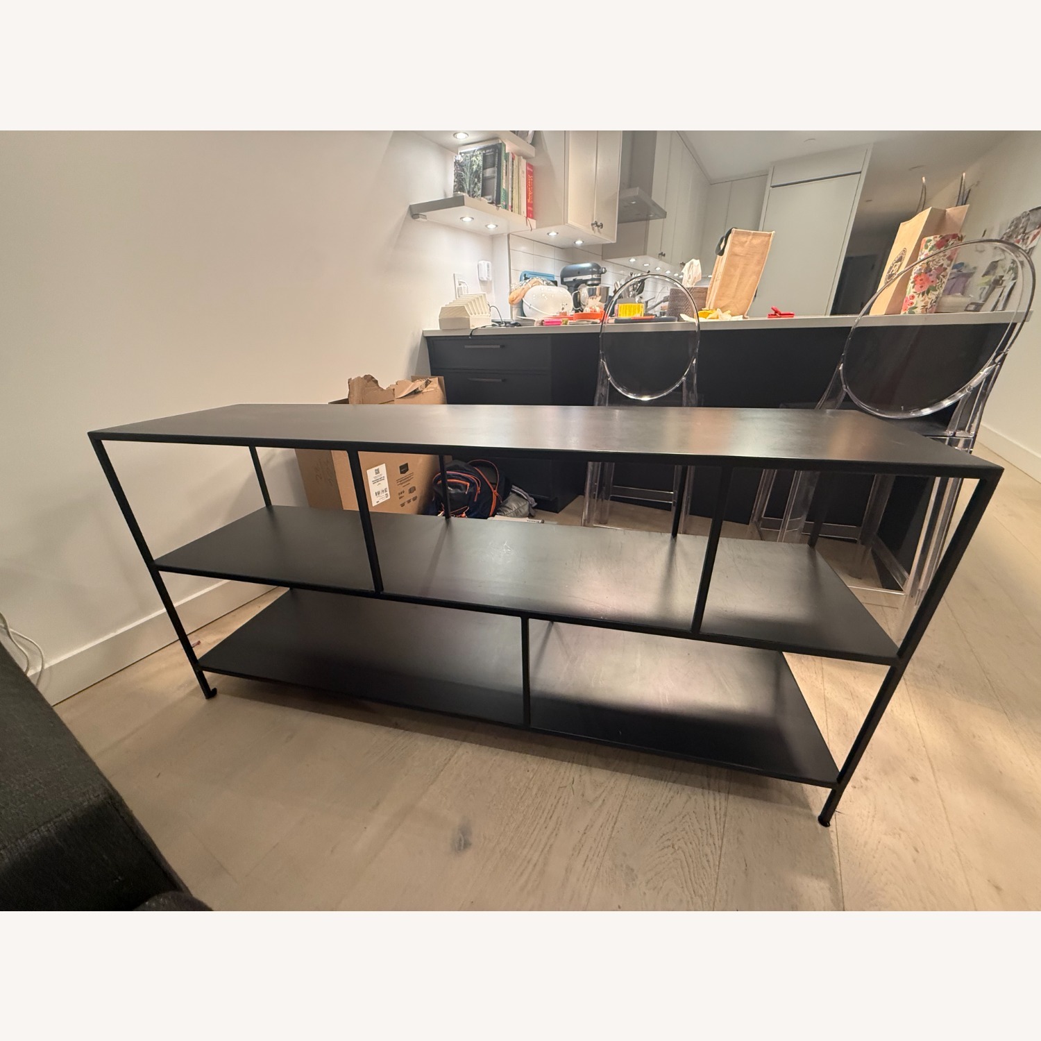 Room & Board Foshay Dark Gray Metal Bookcase - image-4