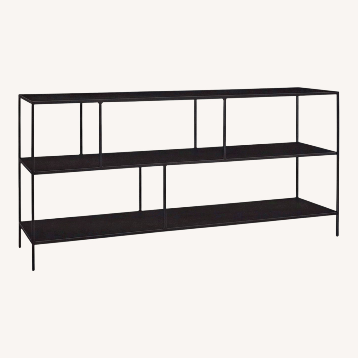Room & Board Foshay Dark Gray Metal Bookcase - image-0
