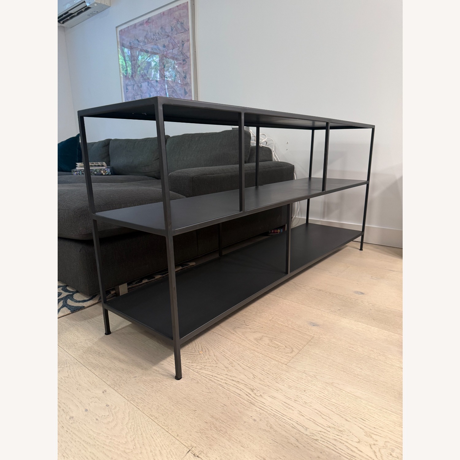 Room & Board Foshay Dark Gray Metal Bookcase - image-2